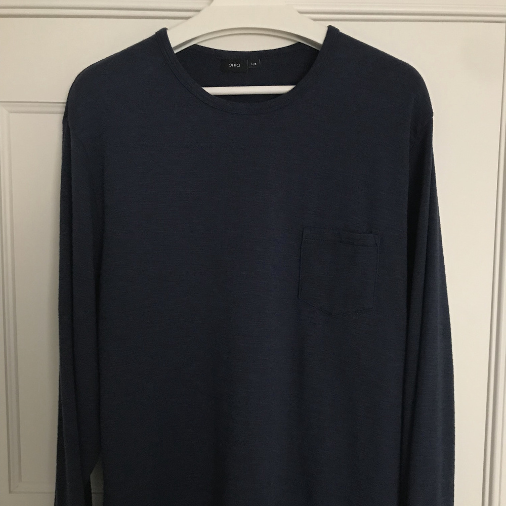 Onia Chad Long Sleeve - Navy